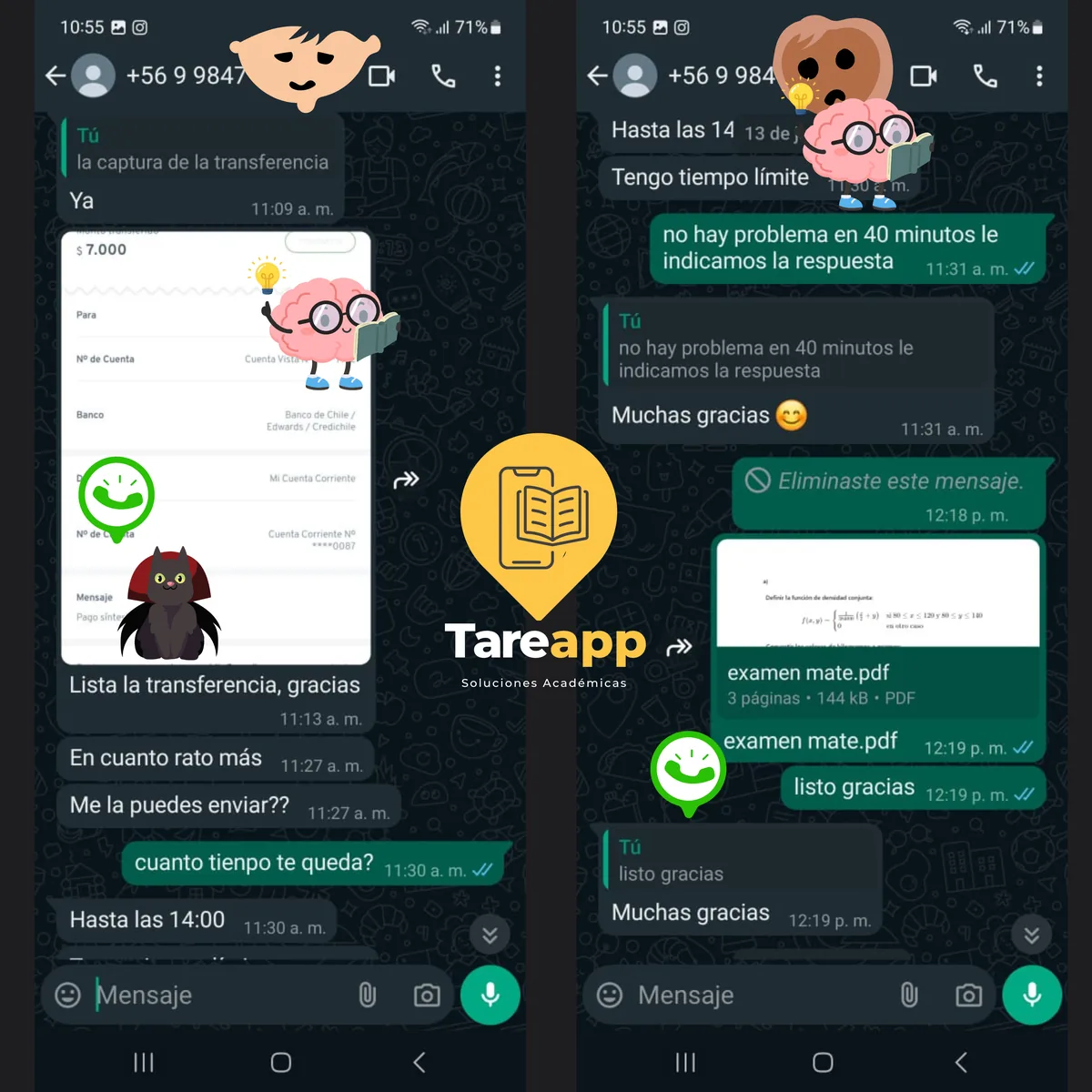 Referencia de cliente de Tareapp